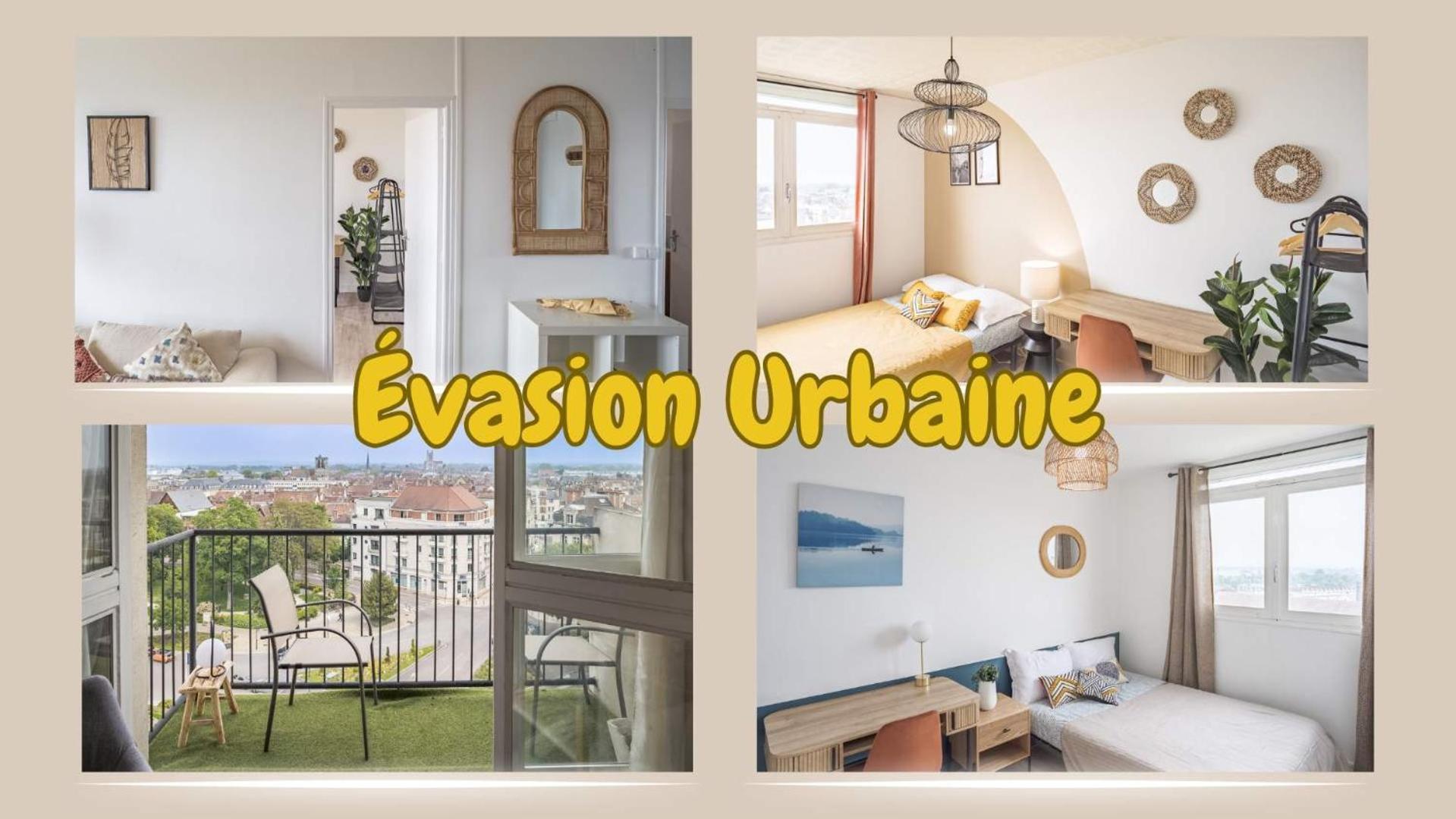 Evasion Urbaine - Vue Panoramique - Proche Gare Apartamento Troyes Exterior foto
